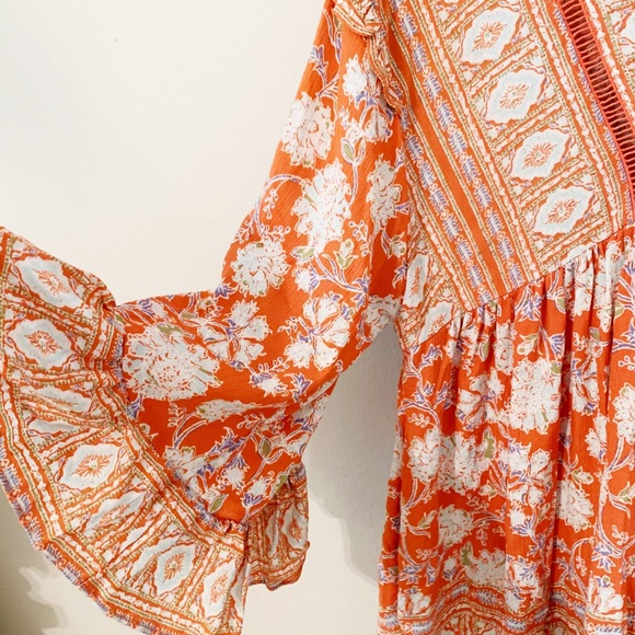 FREE PEOPLE Moonlight Dance Floral Boho Top NWT - Picture 5 of 7